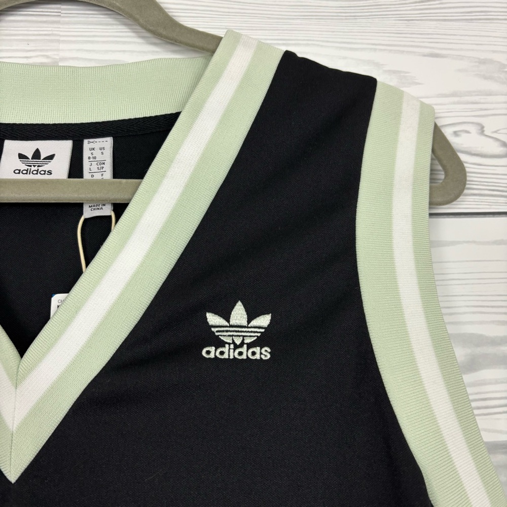Adidas Originals Neutral Court adibreak sleeveless mini dress black small NWT - Picture 5 of 13